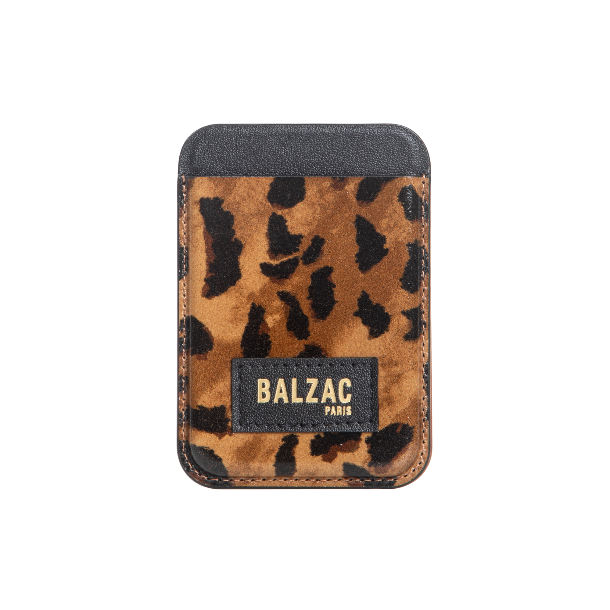 Cheetah Cappuccino Magnetic Card Holder