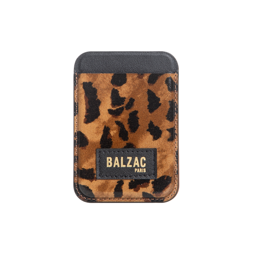 Cheetah Cappuccino Magnetic Card Holder
